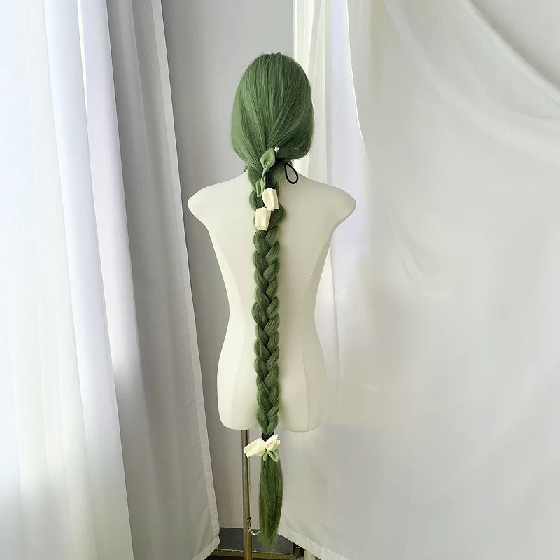 Wig 130cm Extra Long Green Straight Lolita Wig